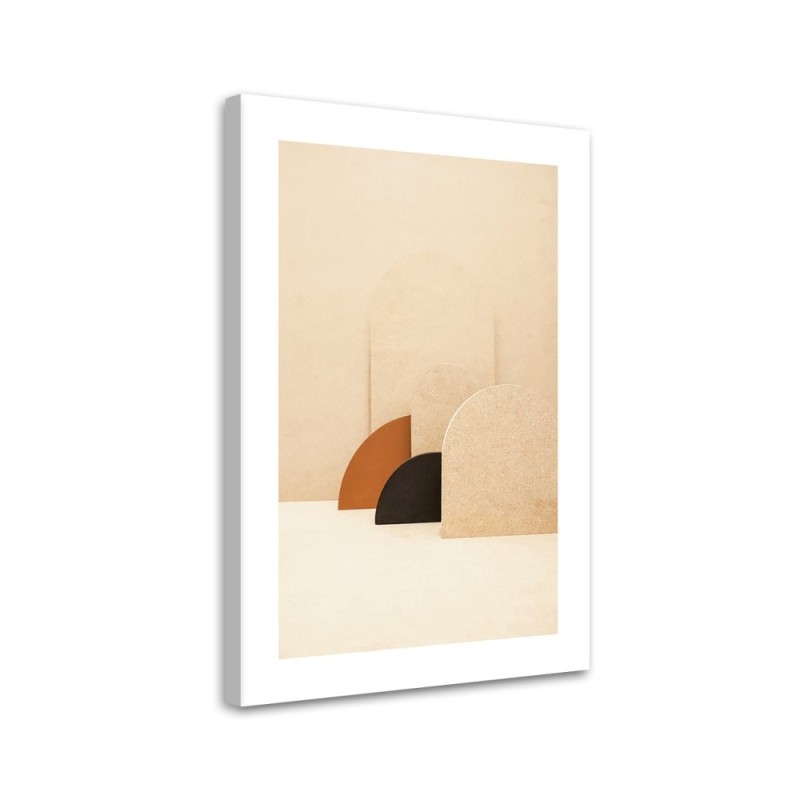 Bild auf Leinwand - Runde Formen | Feeby