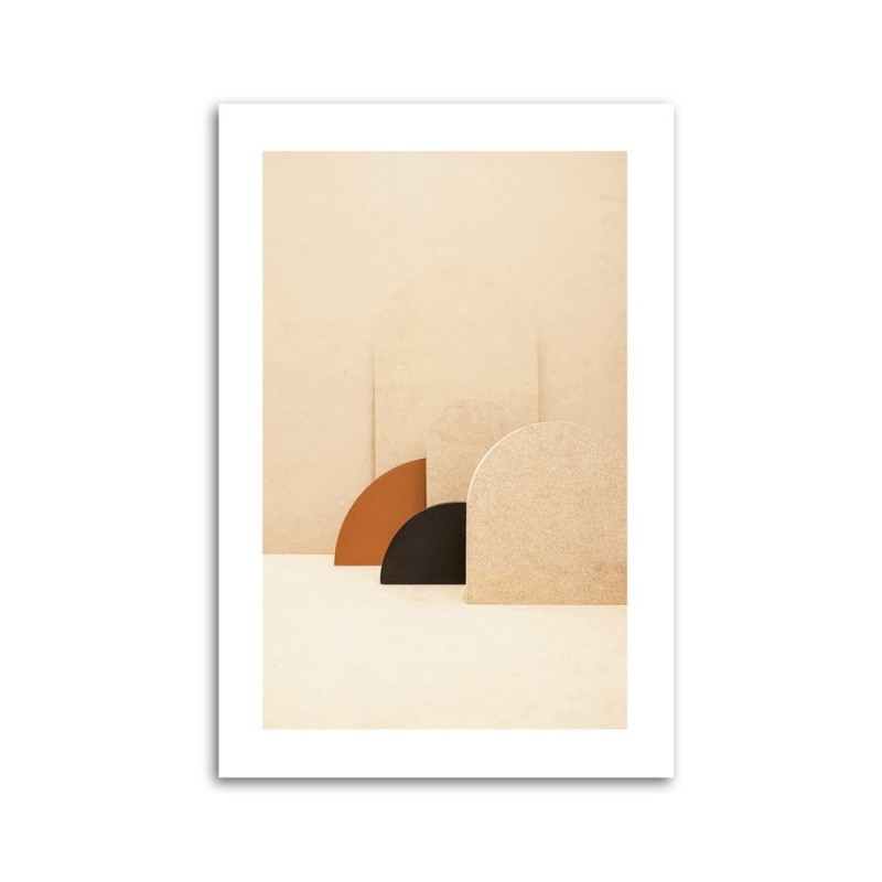 Bild auf Leinwand - Runde Formen | Feeby