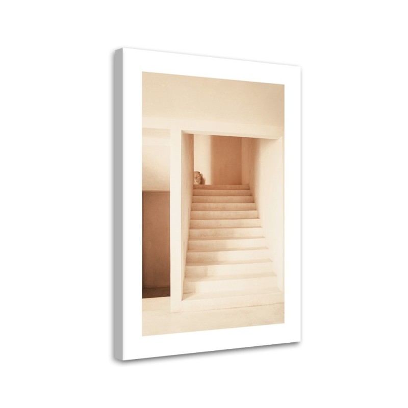 Leinwandbild modern - Ästhetische Treppe | Feeby