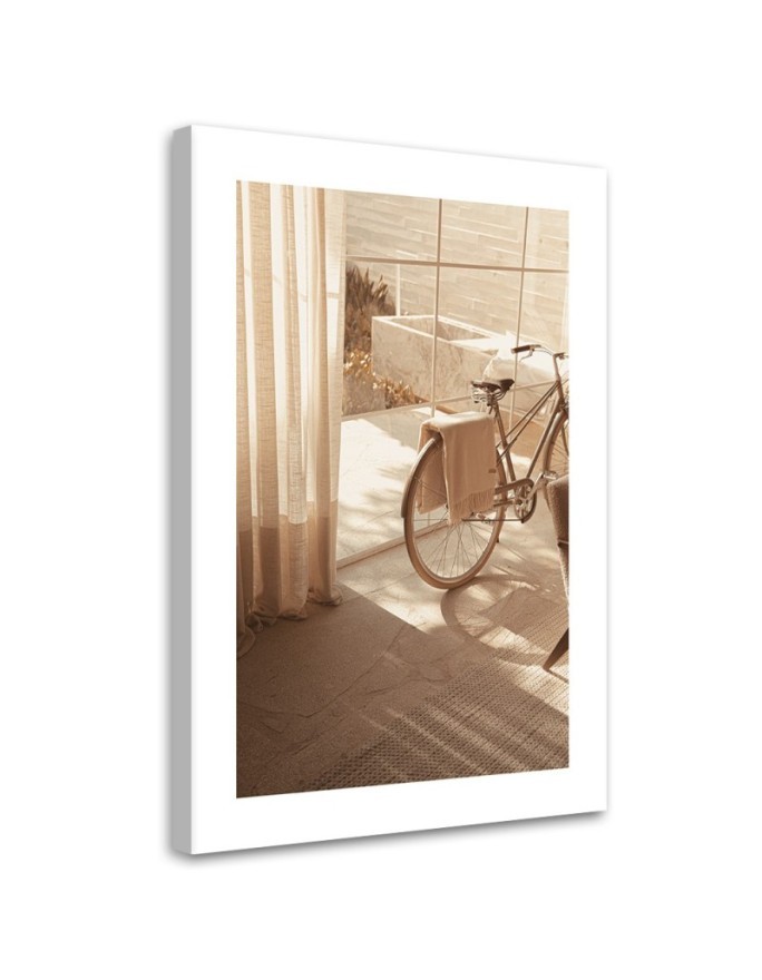 Leinwandbild - Ästhetisches Fahrrad zu Hause | Feeby