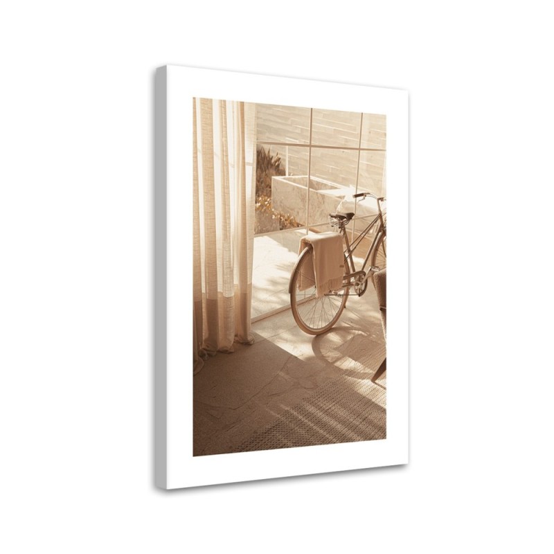 Leinwandbild - Ästhetisches Fahrrad zu Hause | Feeby