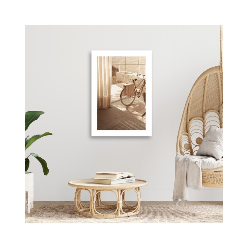Leinwandbild - Ästhetisches Fahrrad zu Hause | Feeby