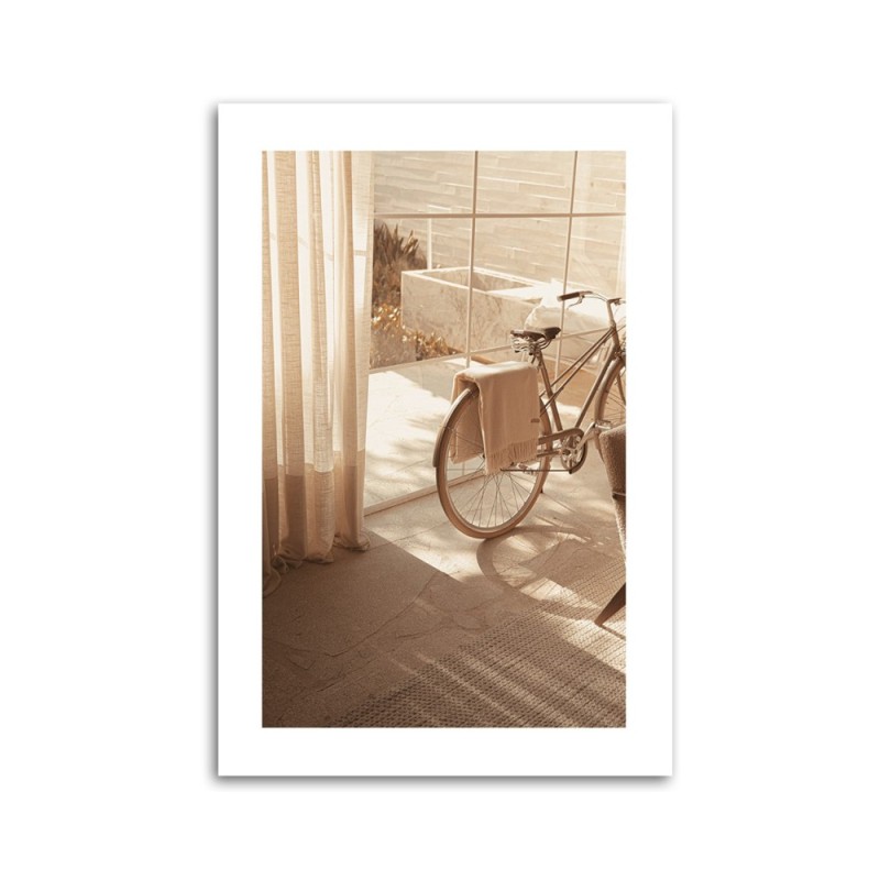 Leinwandbild - Ästhetisches Fahrrad zu Hause | Feeby