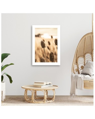 Modernes Wandbild - Getrocknete Teestrauchblüte | Feeby