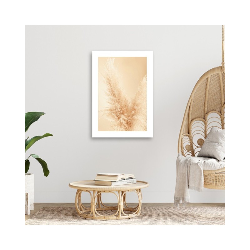 Modernes Wandbild - Pampasgras Makro | Feeby