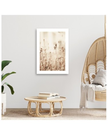 Wandbild für Wohnzimmer - Zarte Feldblumen | Feeby