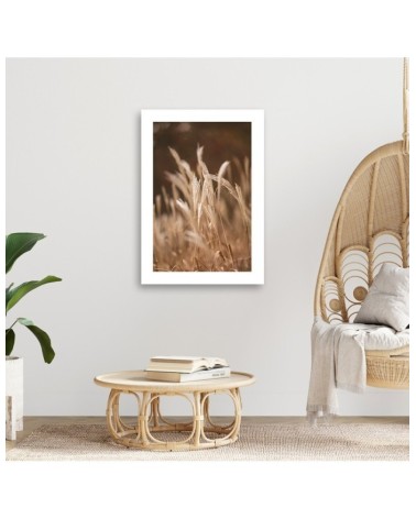 Modernes Wandbild - Trockenes Gras auf der Wiese | Feeby