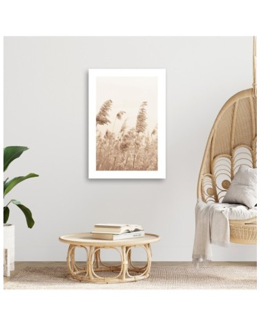 Bild auf Leinwand - Schilf das sich im Wind wiegt | Feeby