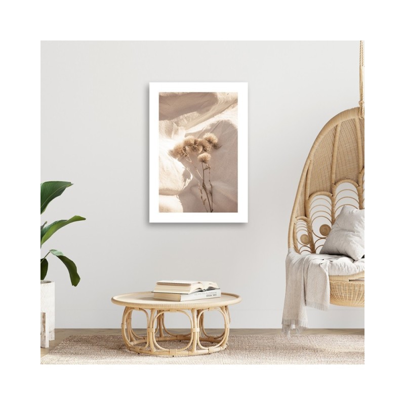 Leinwandbild modern - Zarte Trockenblumen | Feeby