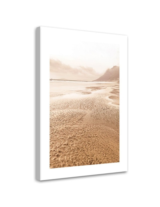 Bild auf Leinwand - Mit Wasser überfluteter Strand | Feeby