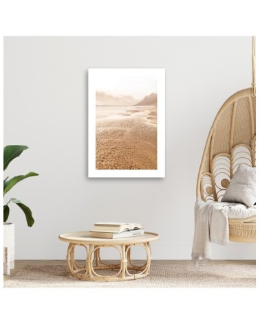 Bild auf Leinwand - Mit Wasser überfluteter Strand | Feeby