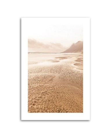 Bild auf Leinwand - Mit Wasser überfluteter Strand | Feeby