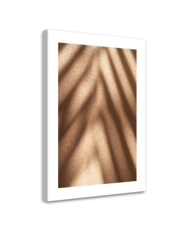 Leinwandbild - Schatten von Blättern an der Wand | Feeby