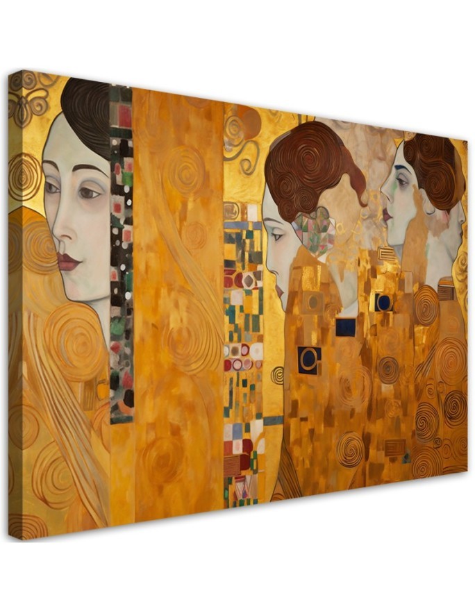 Leinwanddruck - Goldenes Bildnis einer Frau - G. Klimt | Feeby