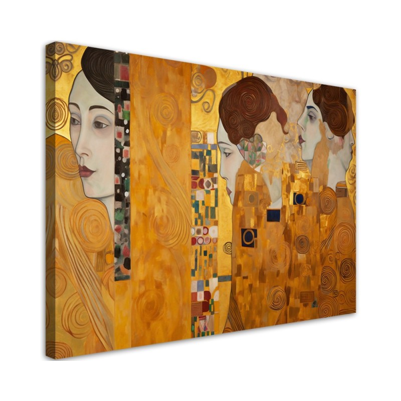 Leinwanddruck - Goldenes Bildnis einer Frau - G. Klimt | Feeby