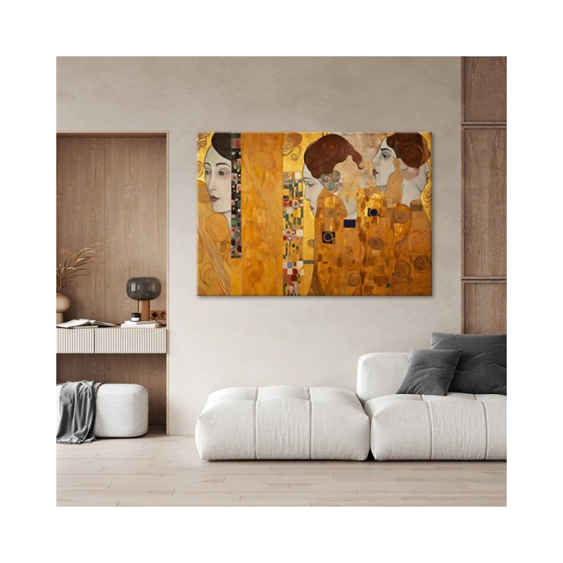 Leinwanddruck - Goldenes Bildnis einer Frau - G. Klimt | Feeby