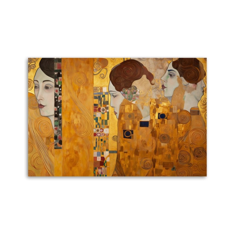 Leinwanddruck - Goldenes Bildnis einer Frau - G. Klimt | Feeby