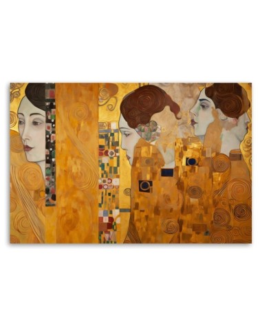 Leinwanddruck - Goldenes Bildnis einer Frau - G. Klimt | Feeby