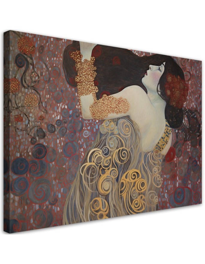 Leinwandbild - Abstraktion mit Frau - G. Klimt | Feeby