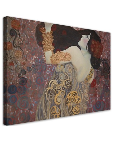 Leinwandbild - Abstraktion mit Frau - G. Klimt | Feeby
