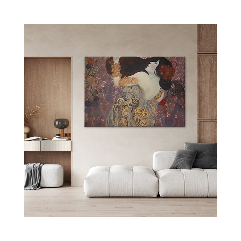 Leinwandbild - Abstraktion mit Frau - G. Klimt | Feeby