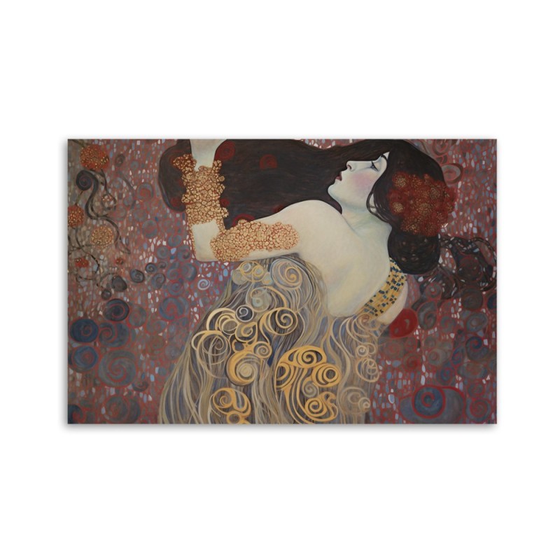Leinwandbild - Abstraktion mit Frau - G. Klimt | Feeby