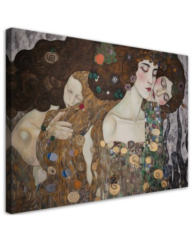 Dekoratives Leinwandbild - Der Kuss der Frau - G. Klimt | Feeby