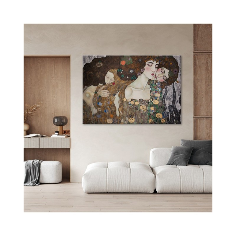 Dekoratives Leinwandbild - Der Kuss der Frau - G. Klimt | Feeby