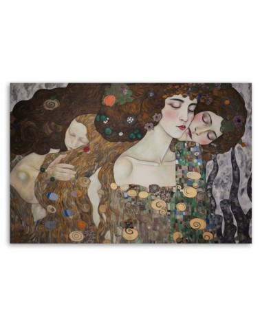 Dekoratives Leinwandbild - Der Kuss der Frau - G. Klimt | Feeby