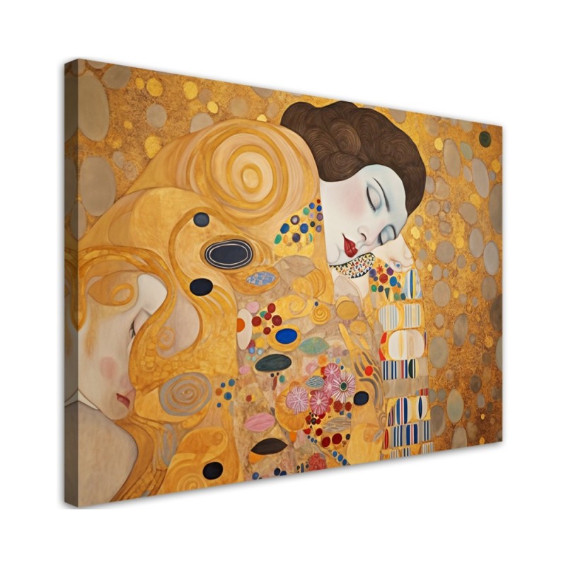 Obraz na płótnie - Kobieta portret abstrakcja - G. Klimt | FEEBY