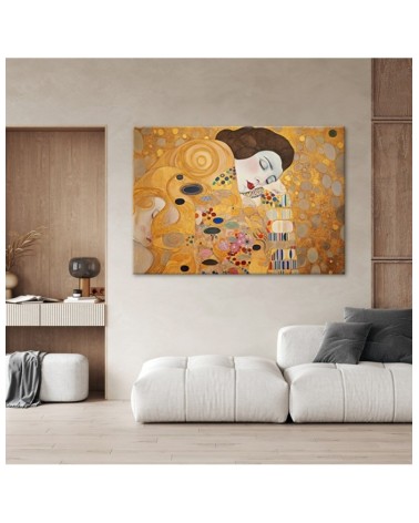 Obraz na płótnie - Kobieta portret abstrakcja - G. Klimt | FEEBY