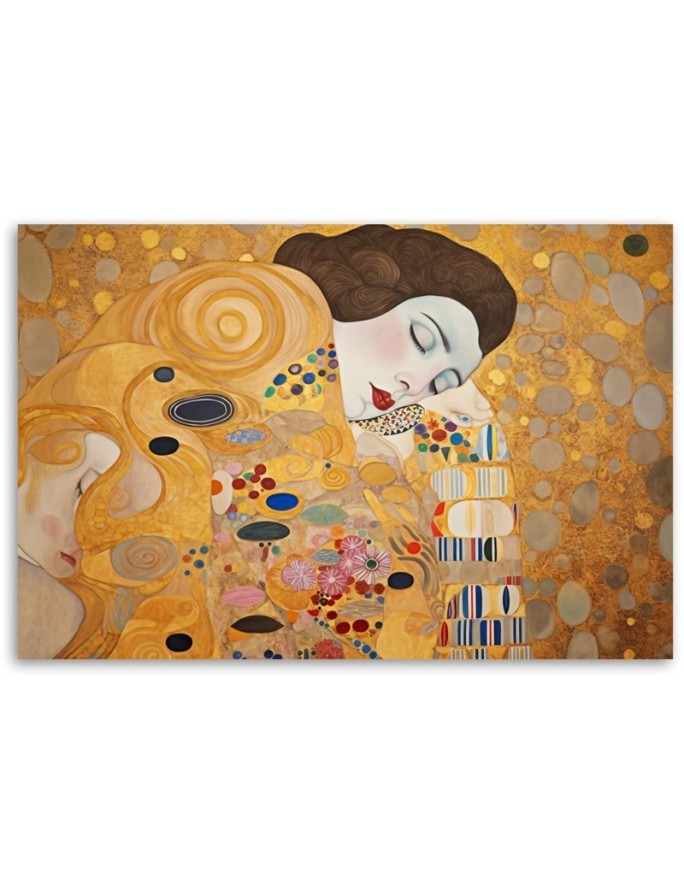 Obraz na płótnie - Kobieta portret abstrakcja - G. Klimt | FEEBY