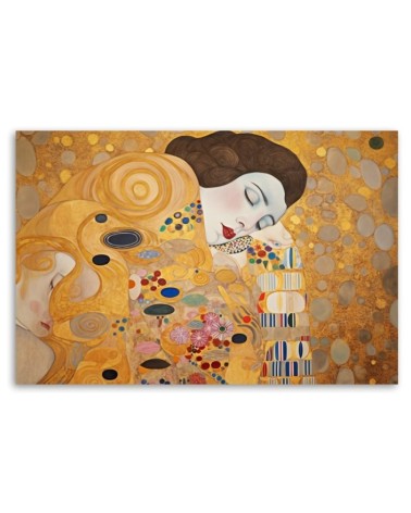 Obraz na płótnie - Kobieta portret abstrakcja - G. Klimt | FEEBY