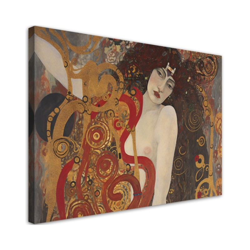 Leinwandbild - Weibliche Abstraktion - G. Klimt | Feeby