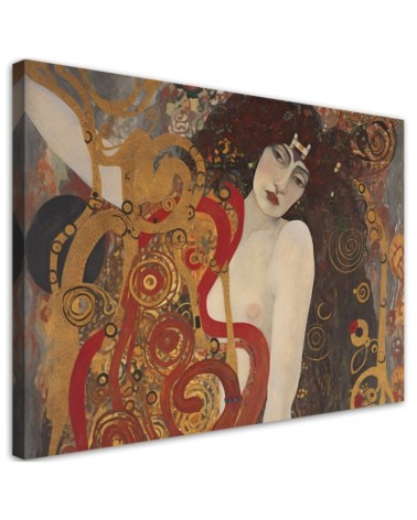 Leinwandbild - Weibliche Abstraktion - G. Klimt | Feeby