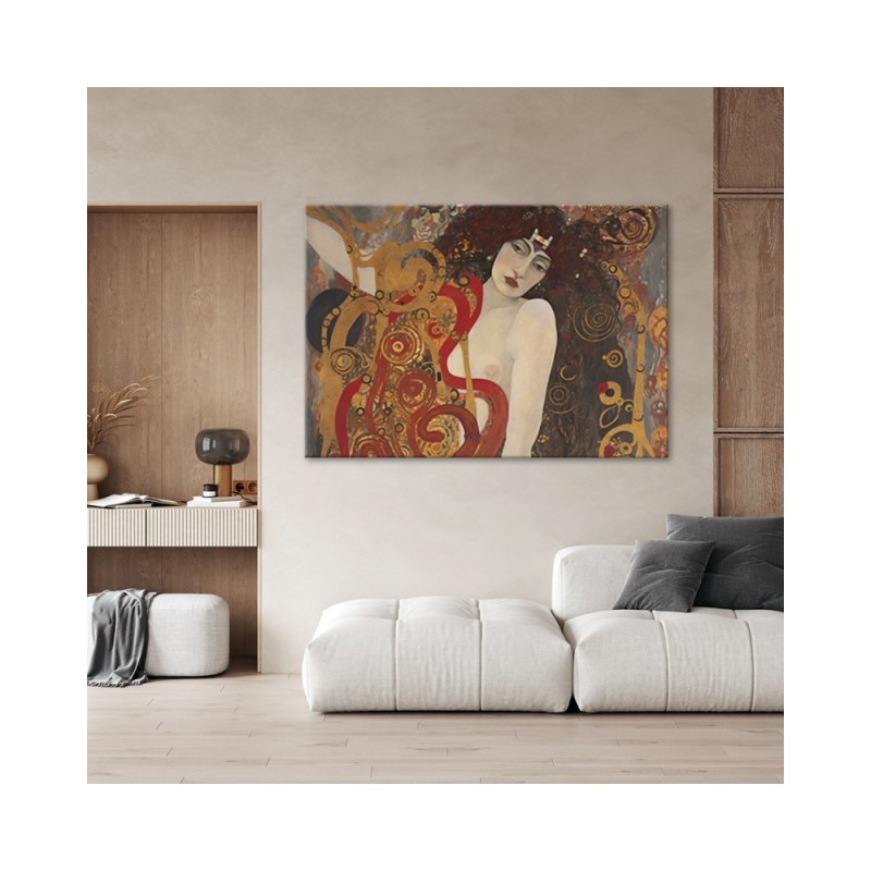 Leinwandbild - Weibliche Abstraktion - G. Klimt | Feeby