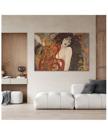 Leinwandbild - Weibliche Abstraktion - G. Klimt | Feeby