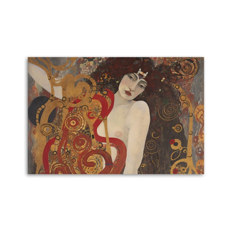 Leinwandbild - Weibliche Abstraktion - G. Klimt | Feeby