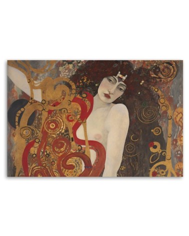 Leinwandbild - Weibliche Abstraktion - G. Klimt | Feeby