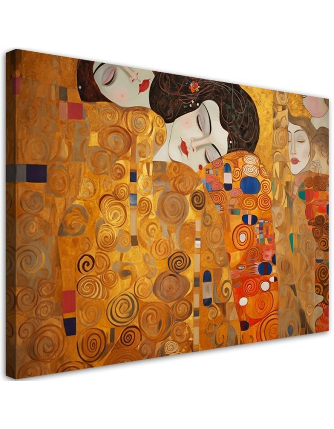 Leinwandbild - Schöne Frauen abstrakt - G. Klimt | Feeby