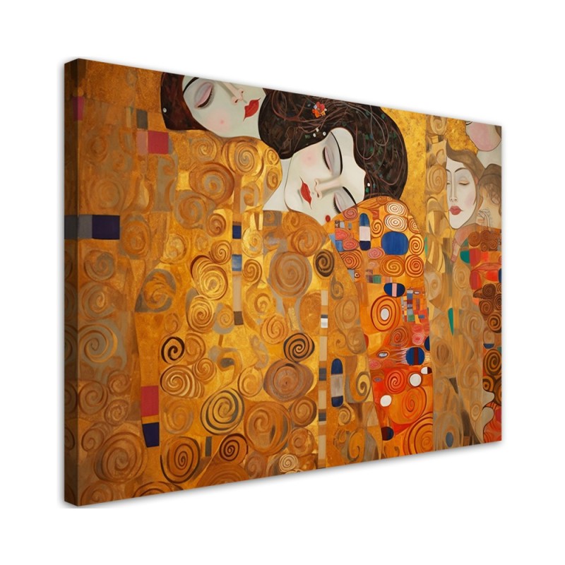 Leinwandbild - Schöne Frauen abstrakt - G. Klimt | Feeby