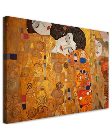 Leinwandbild - Schöne Frauen abstrakt - G. Klimt | Feeby