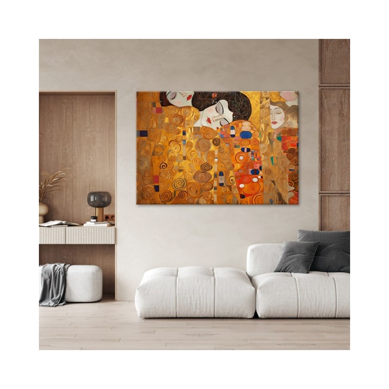 Leinwandbild - Schöne Frauen abstrakt - G. Klimt | Feeby
