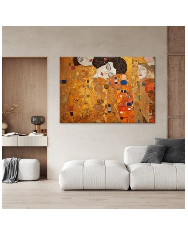 Leinwandbild - Schöne Frauen abstrakt - G. Klimt | Feeby