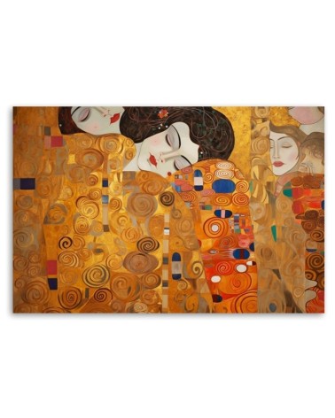 Leinwandbild - Schöne Frauen abstrakt - G. Klimt | Feeby