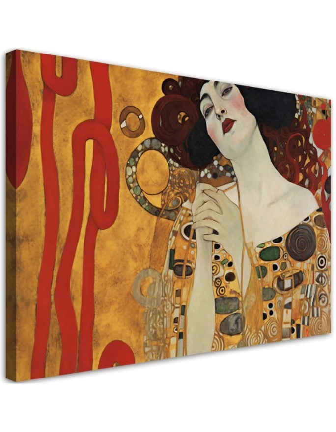 Leinwandbild modern - Schöne Frau - G. Klimt | Feeby