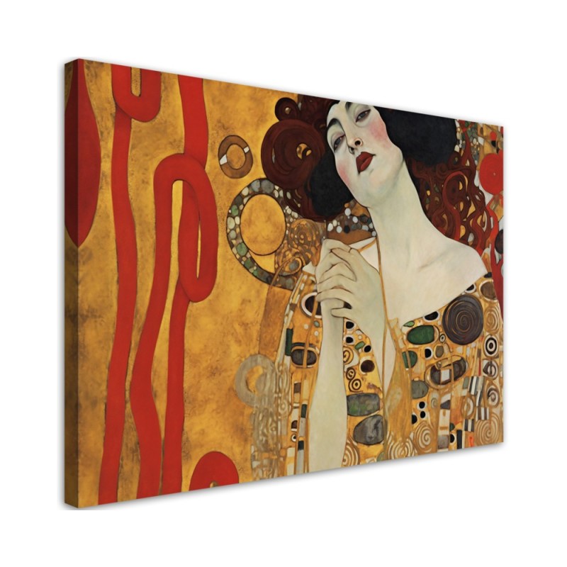 Leinwandbild modern - Schöne Frau - G. Klimt | Feeby