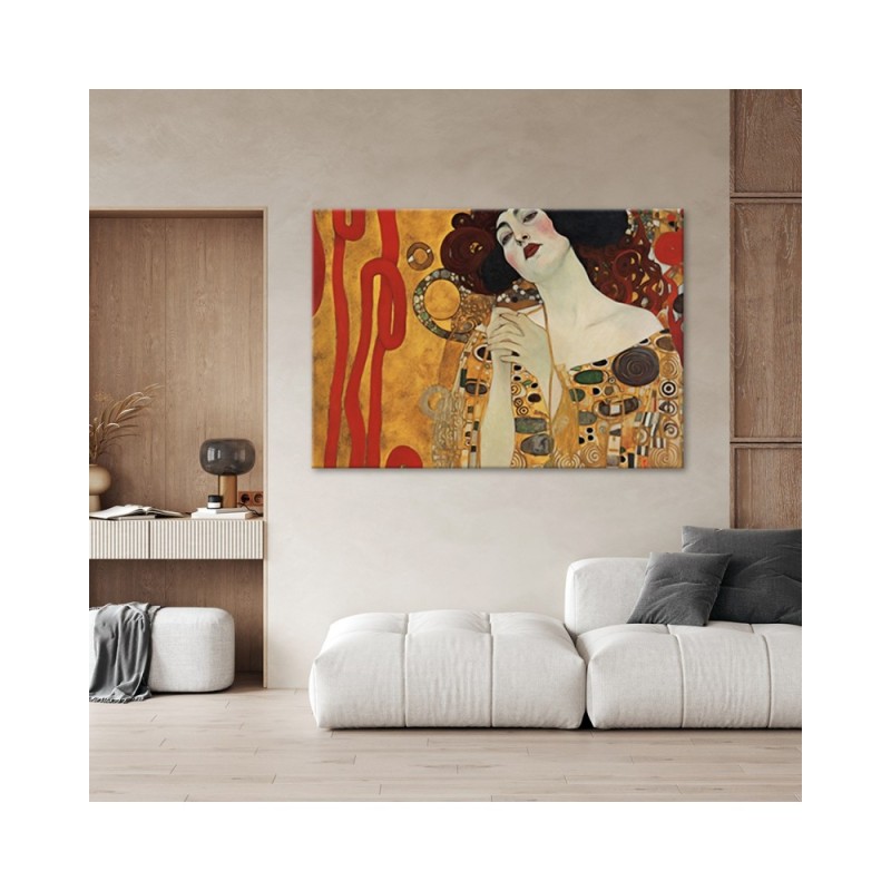 Leinwandbild modern - Schöne Frau - G. Klimt | Feeby