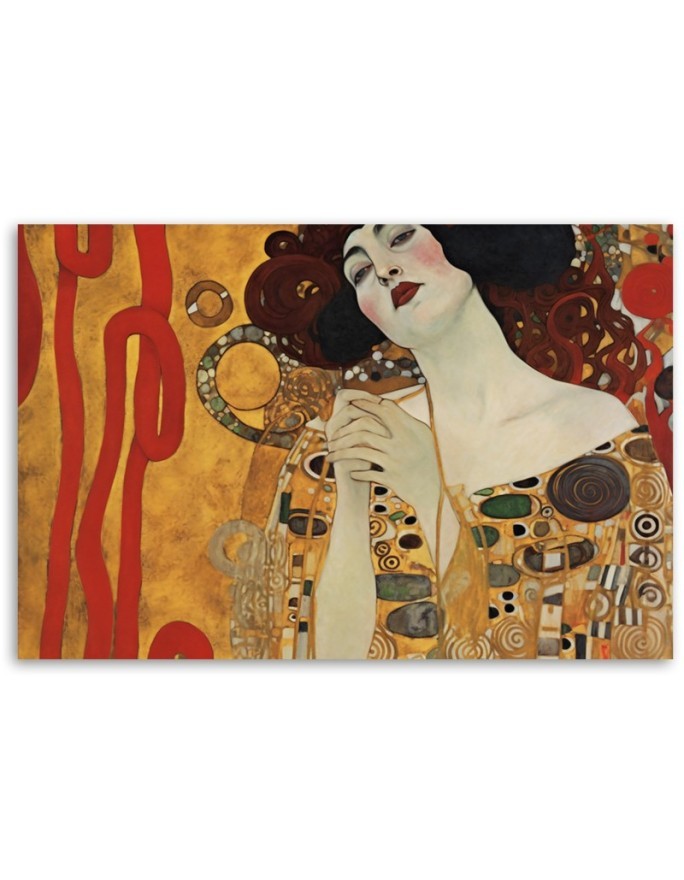 Obraz na płótnie - Piękna kobieta - G. Klimt | FEEBY