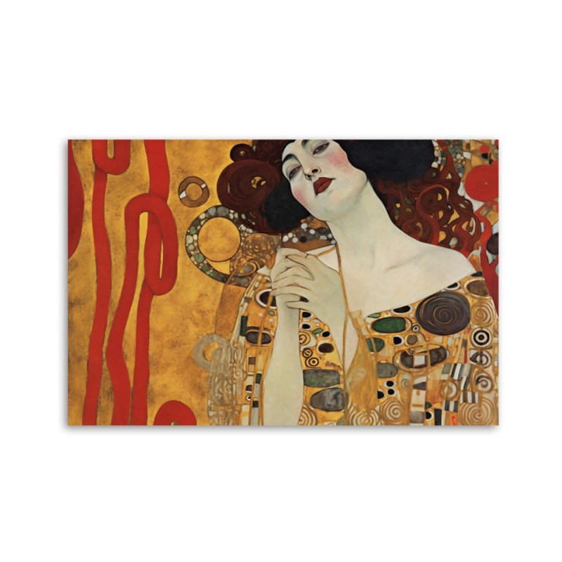 Leinwandbild modern - Schöne Frau - G. Klimt | Feeby
